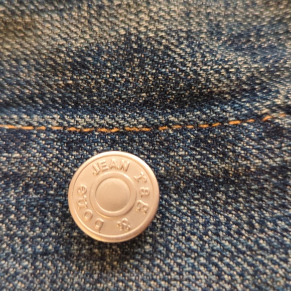 Rag & Bone Jean Distressed Dark Blue Women's Denim Button Vest Jacket Top Sz XS - Picture 9 of 10